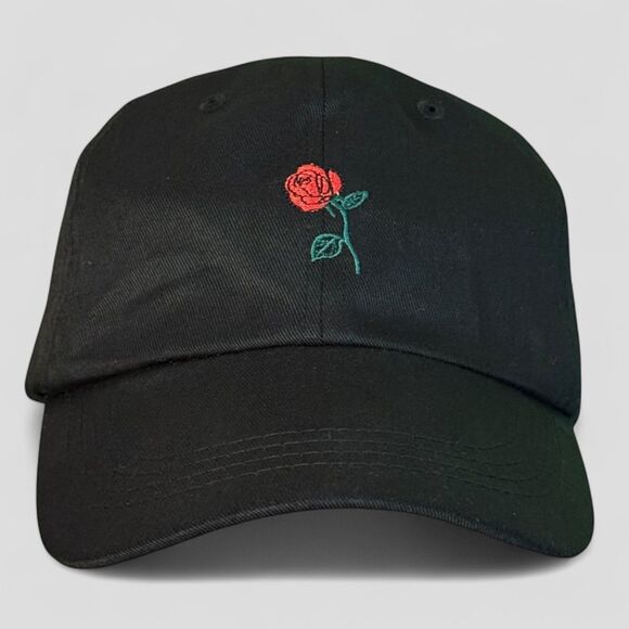 Disney Baseball Cap Black Belle Beauty The Beast Dad Hat Rose I Only Date Beasts - Picture 1 of 7